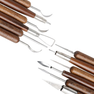Bộ 6 dụng cụ chạm khắc đất sét / đồ gốm / polymer