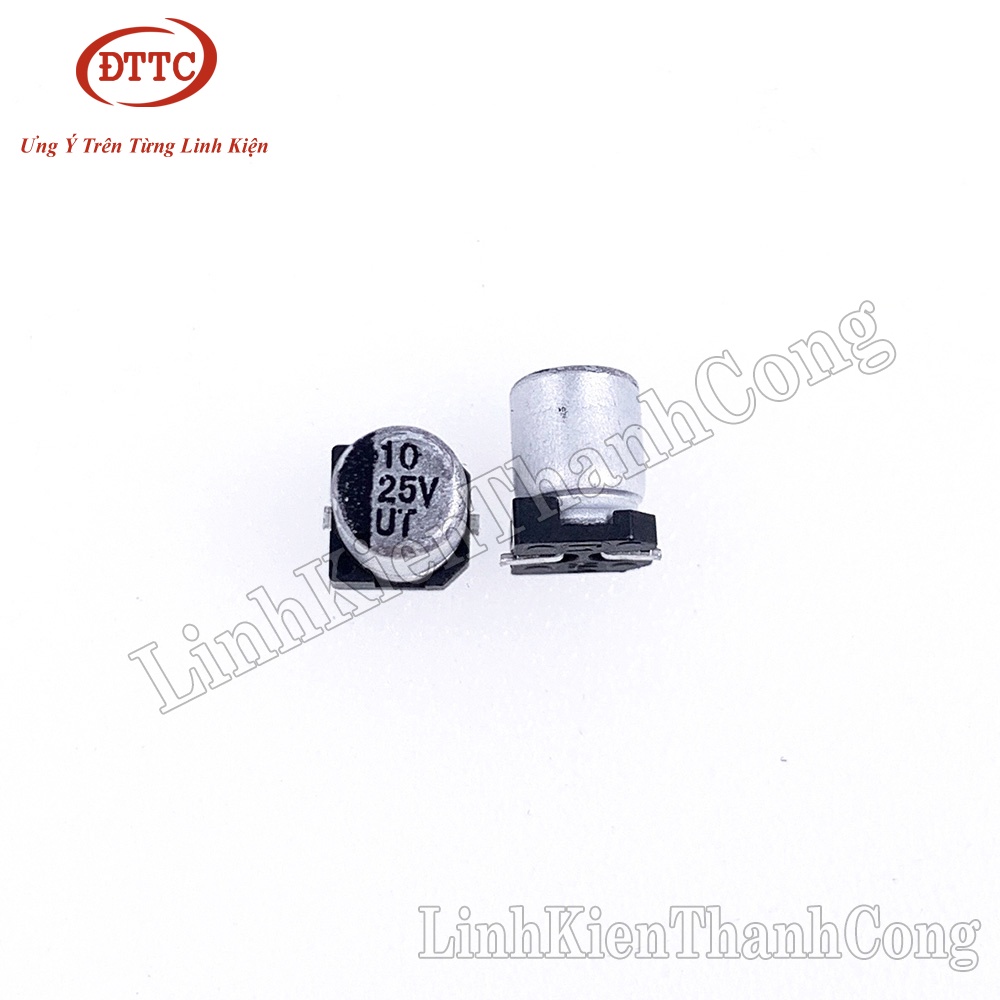 Combo 2 Chiếc Tụ Nhôm 10uF 25V 4x5.5mm