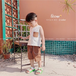 Bộ ba lỗ BeeMoo bé trai