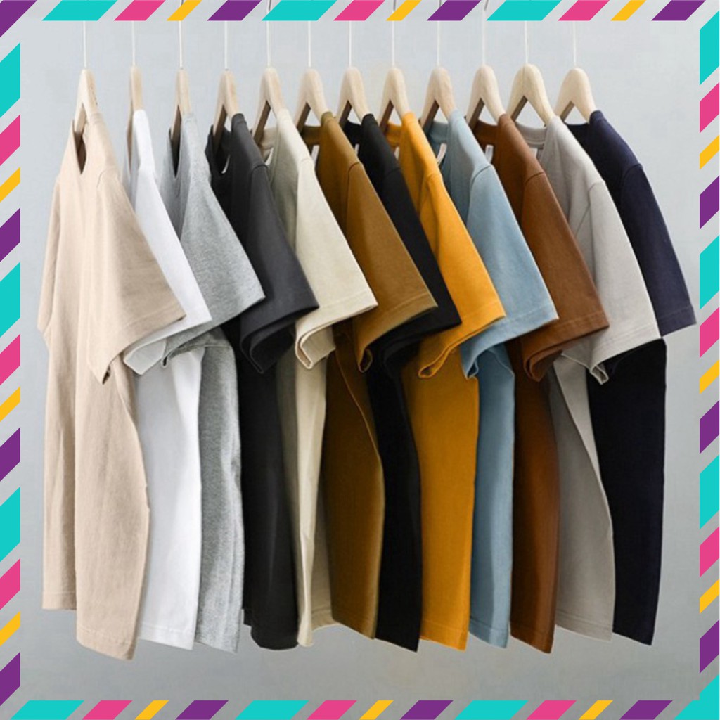 Áo Thun Tay Lỡ Basic Nhiều Màu Siêu Hot🍁 Unisex nam nữ đều mặc được | BigBuy360 - bigbuy360.vn