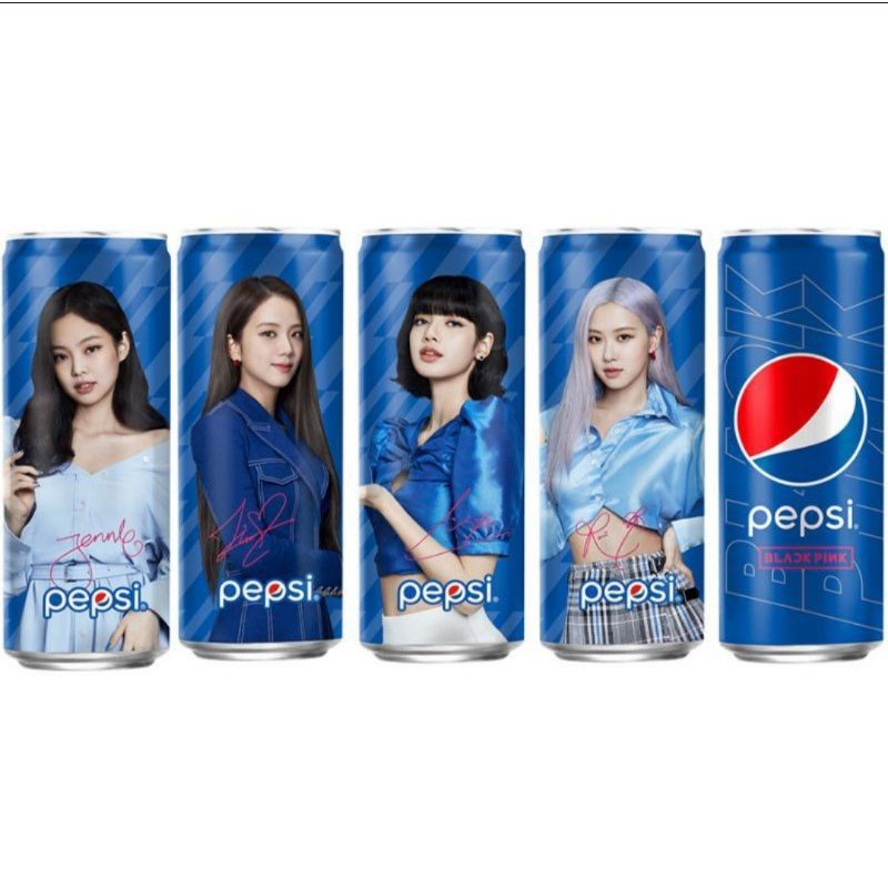 [Đầy đủ 4 thành viên]Pepsi X Blackpink Phiên bản giới hạn có chữ ký (1lon 330ml) Ver Blue