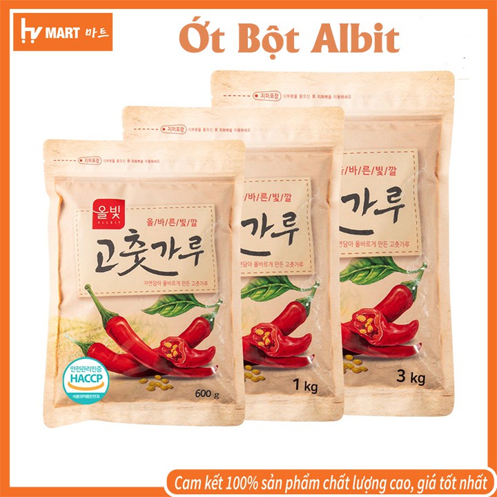 Ớt Bột Albit Hàn Quốc. 200g.500g. Dùng Làm Kim Chi. Ướp gia vị các món ăn Hàn Quốc. Thơm ngon chuẩn hàn