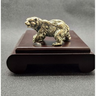 Tượng Gấu mini 🎁FREESHIP🎁Gấu bằng đồng -Tượng Gấu phụ kiện tiểu cảnh, bàn trà, bàn làm việc