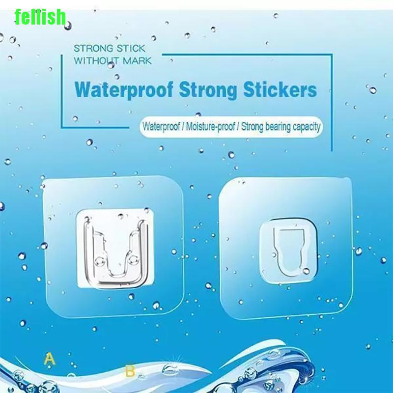 Móc Treo Đồ Hai Mặt Dán Tường Bằng Silicon Tiện Dụng