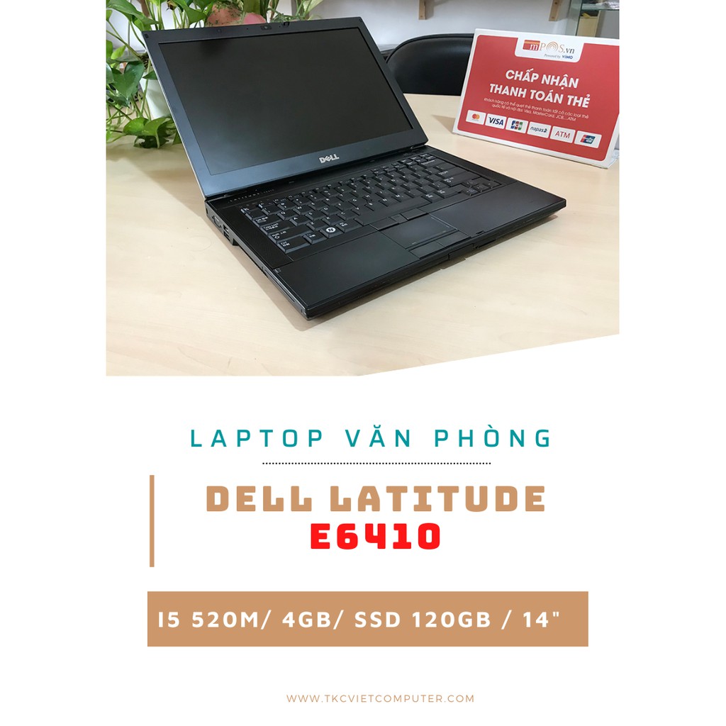Laptop Dell Latitude E6410 I5-520M/4GB/SSD 120G/14Inch