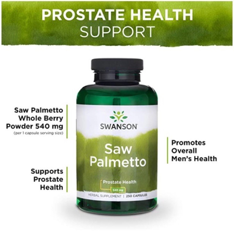 Swanson Saw Palmetto hỗ trợ tuyến tiền liệt 250vien