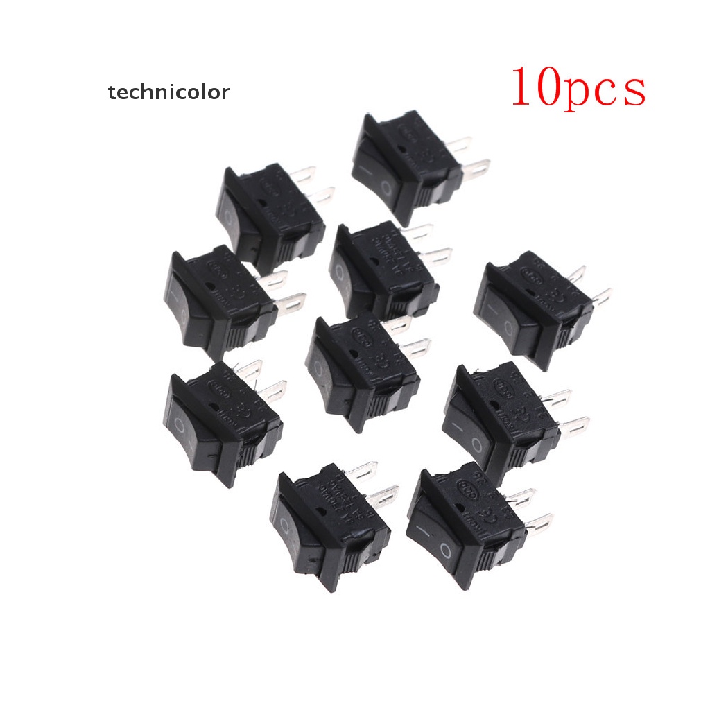 Set 10 Công Tắc Bập Bênh Nhỏ KCD1-11 250V / 3A 6A 125V AC 2P 10 * 15MM