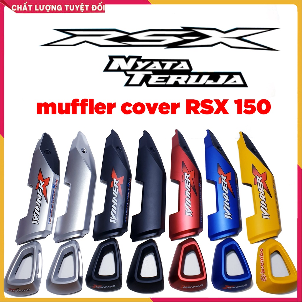 Honda RSX 150 muffler cover (Winner X V2, V3, 2022) - Ốp Pô RSX malaysia - Ốp Pô WInner X 2019 - 2022