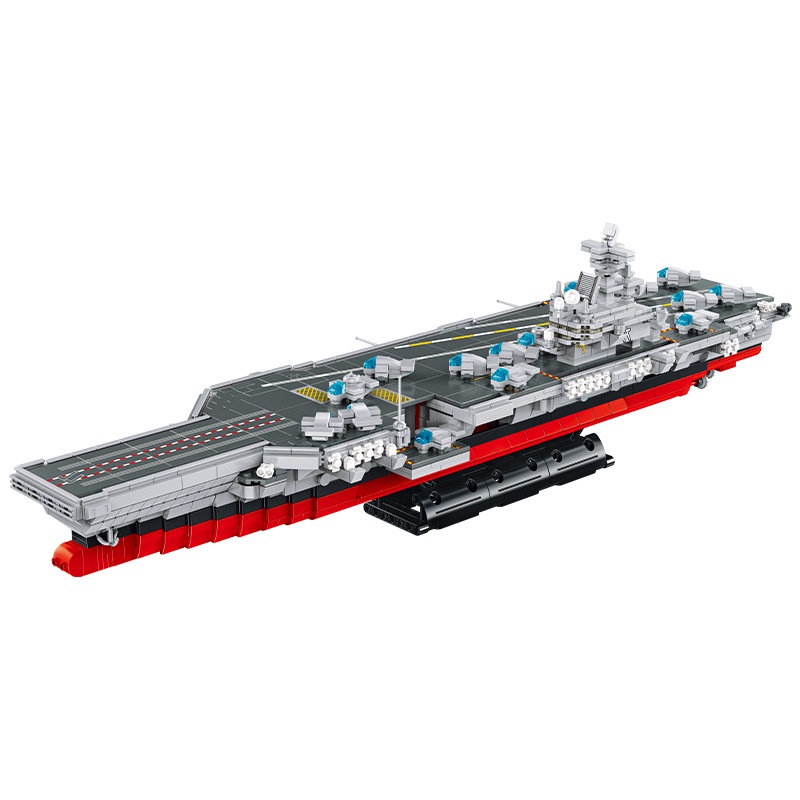 Đồ chơi Lắp ráp Tàu sân bay Hoa Kỳ Nimitz, Panlos 637009 Aircraft Carrier, Xếp hình thông minh, Mô hình Tàu chiến
