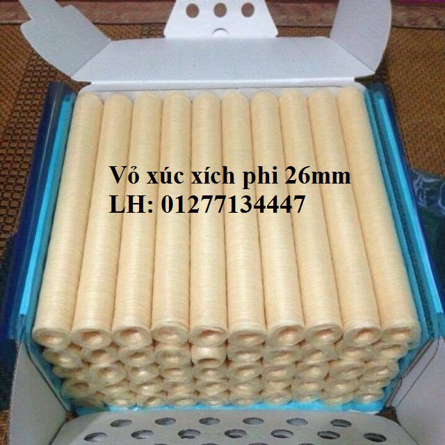 (Chỉ 37k từ 2 cây phi 26) vỏ xúc xích Viscofan
