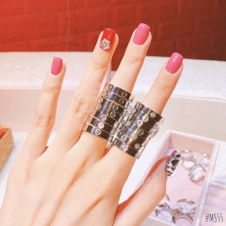 Nhẫn titan có soàn ko đen mã 03
