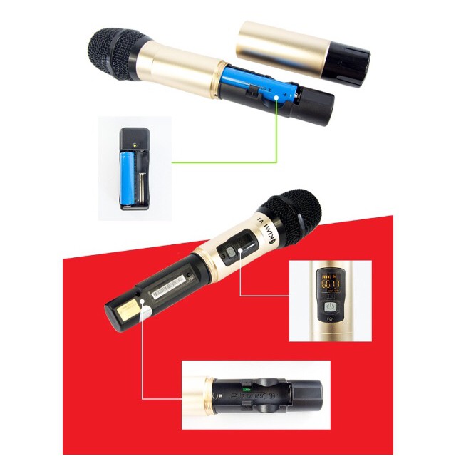 [GIAO NHANH 1H] Micro Karaoke Kiwi A1 chính hãng BH 12 tháng