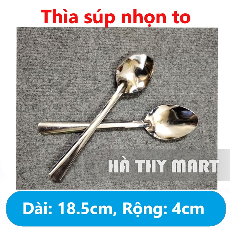 Thìa phở, thìa súp inox cán dài cho mọi nhà