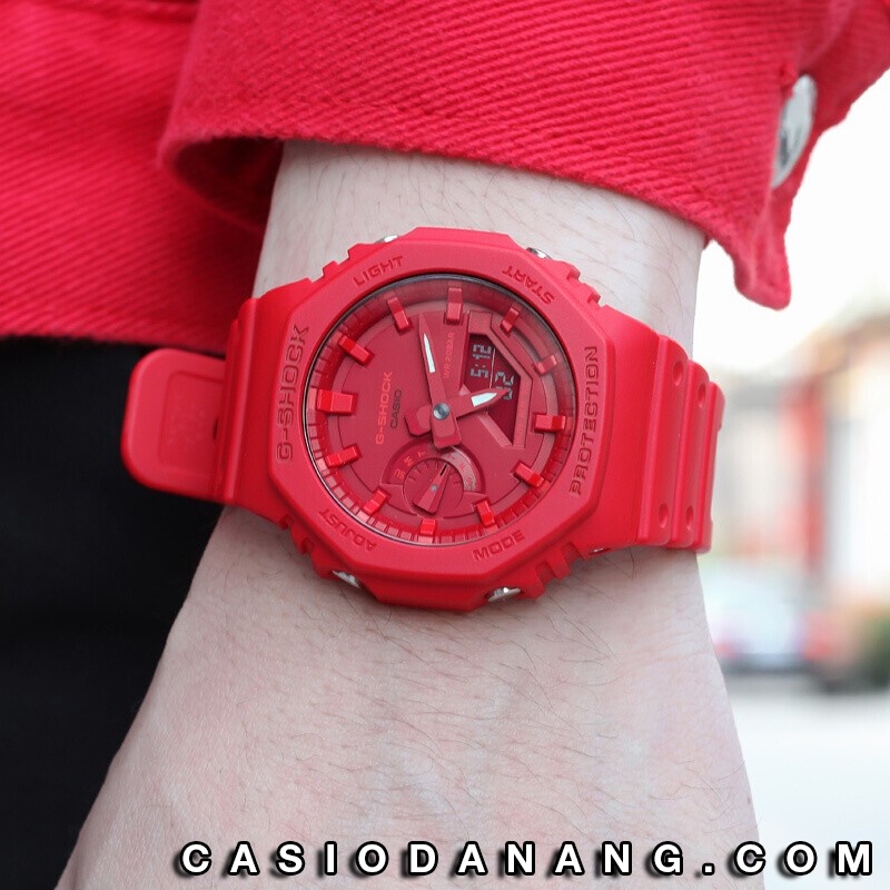 Đồng hồ nam dây nhựa Casio G-Shock chính hãng Anh Khuê GA-2100-4ADR