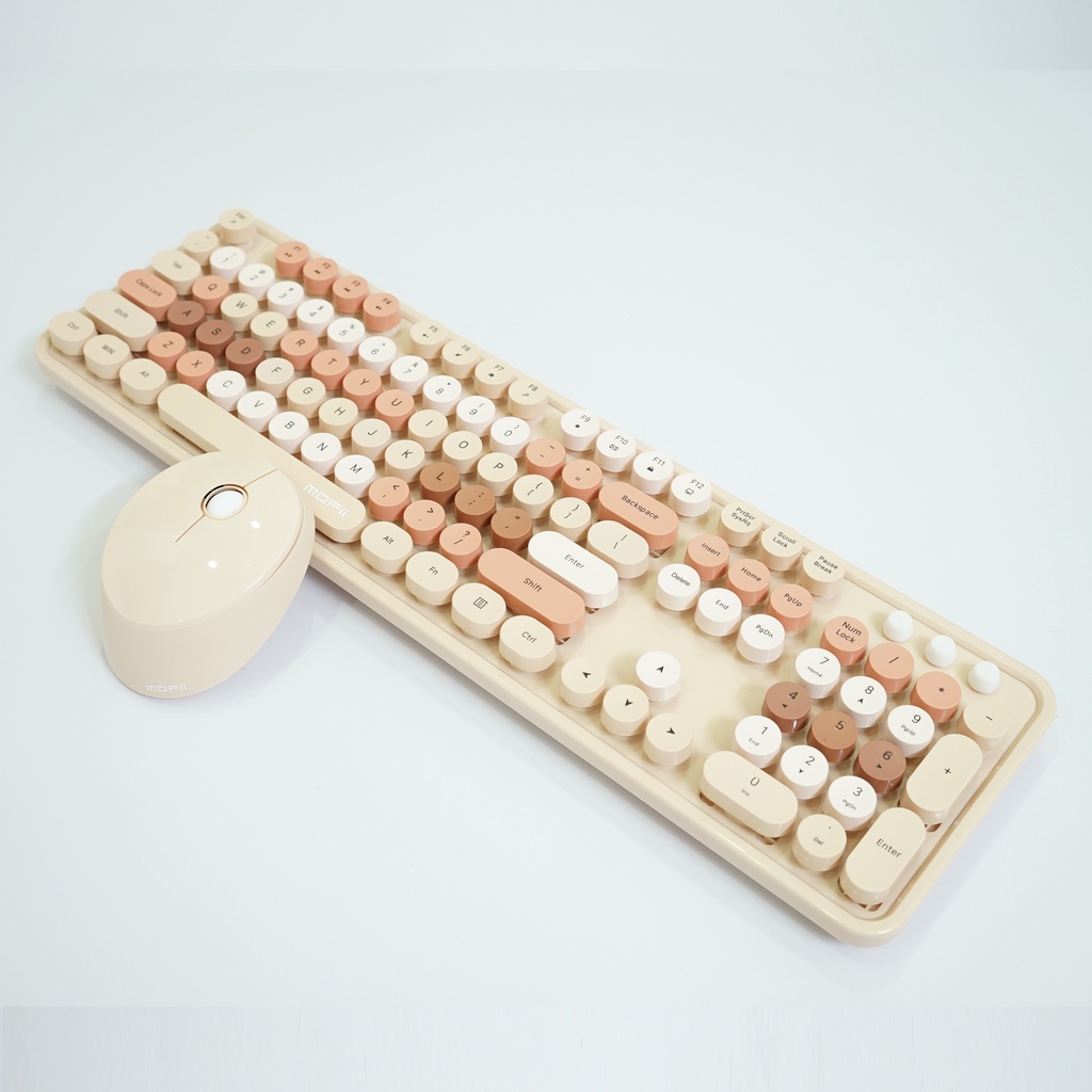 COMBO BÀN PHÍM CHUỘT KHÔNG DÂY MOFII CANDY SWEET CHÍNH HÃNG TƯƠNG THÍCH CẢ HỆ ĐIỀU HÀNH WINDOWS VÀ MACOS