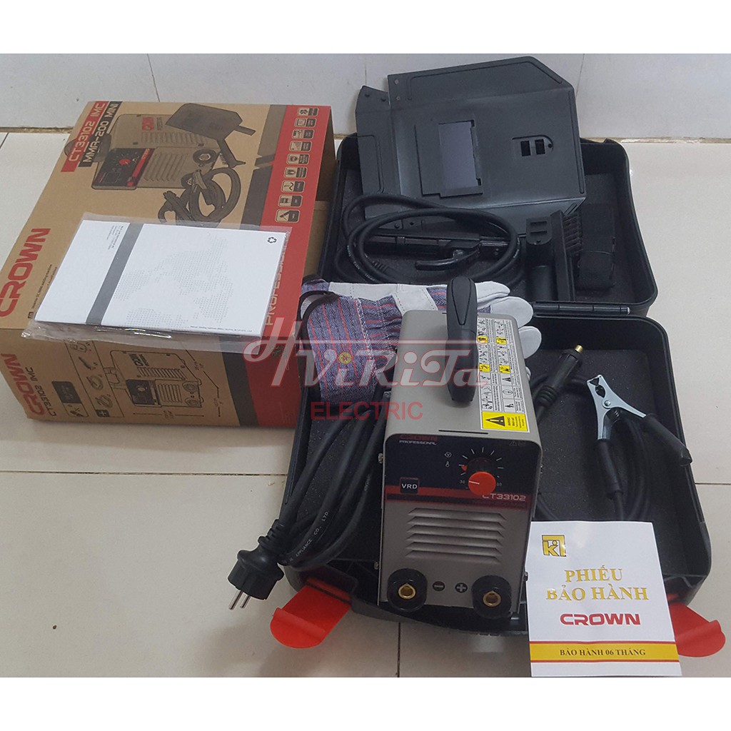 Máy hàn inverter cầm tay Crown CT33102 chính hãng