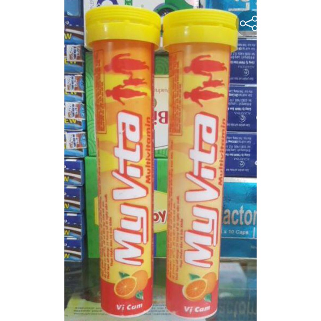 Sủi vitamin c vị cam myvita (tube 20 viên)