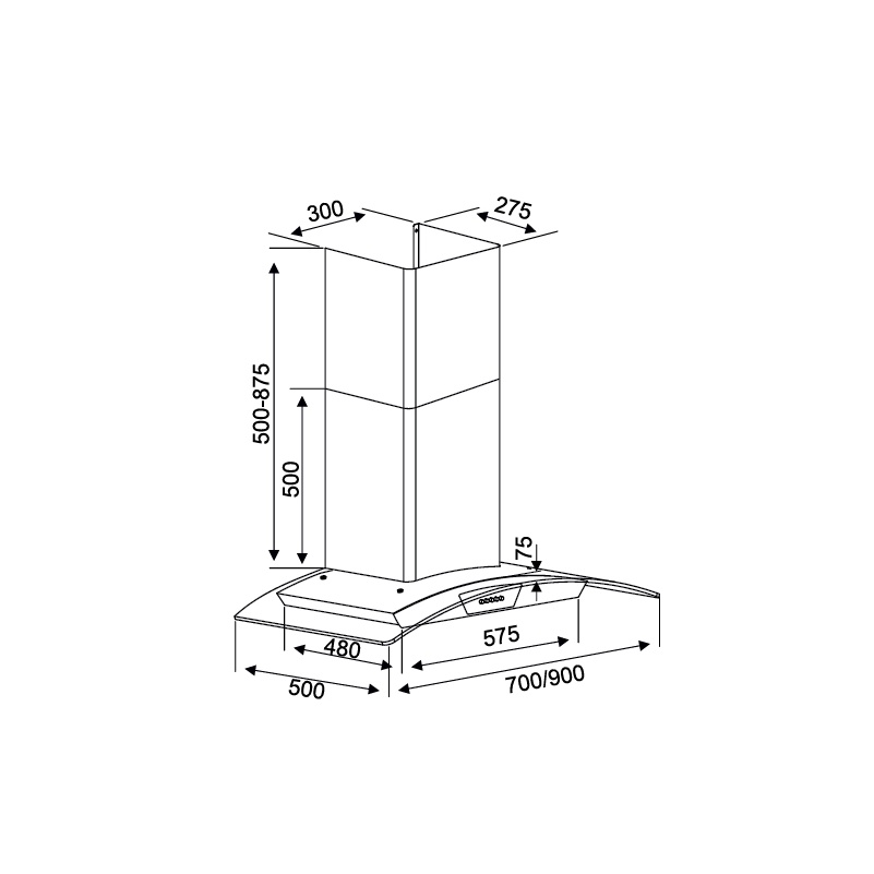 Hút mùi Kocher K-288S [Hút khỏe - Siêu êm] nhập Malaysia