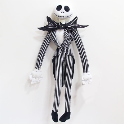 Búp Bê Nhồi Bông Hình Đầu Lâu Đen 50CM Trong Phim The Nightmare Before Christmas Jack Skellington Sally