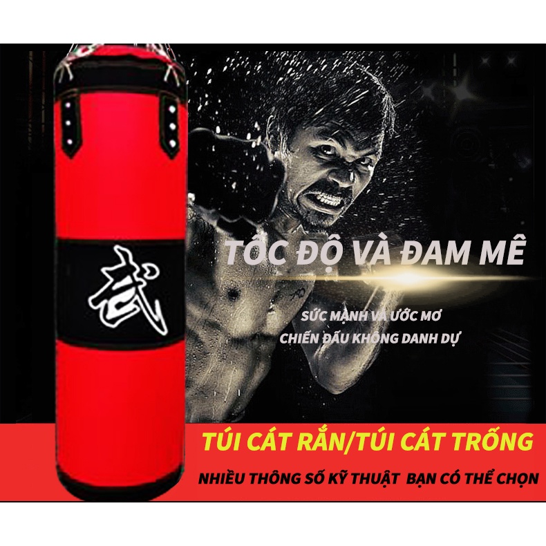 Bao cát đấm bốc da PU(không gồm cát) dụng cụ tập  dụng cụ tập boxing quyền anh tại　Bao cát trẻ em 60cm / người lớn 100cm