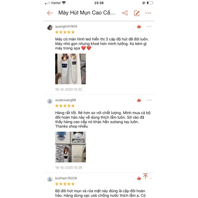 Máy Hút Mụn - Máy Hút Mụn Đầu Đen màn hình led,sạc pin 5 đầu hút SIÊU MẠNH