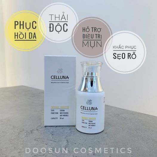 Huyết Thanh Phục Hồi, Thải Độc Tố, Giảm Mụn, Khắc Phục Sẹo Rỗ - Serum Celluna