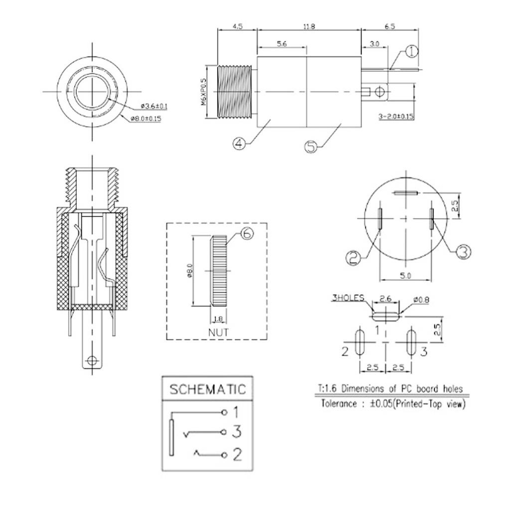 Jack Audio Cái 3.5 mm PJ-392