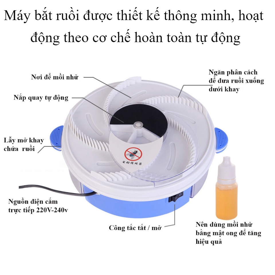 Máy bắt ruồi tự động thông minh - Máy bẫy ruồi tự động