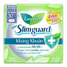 BVS Laurier Super Slimguard Kháng khuẩn 22.5cm 16 miếng