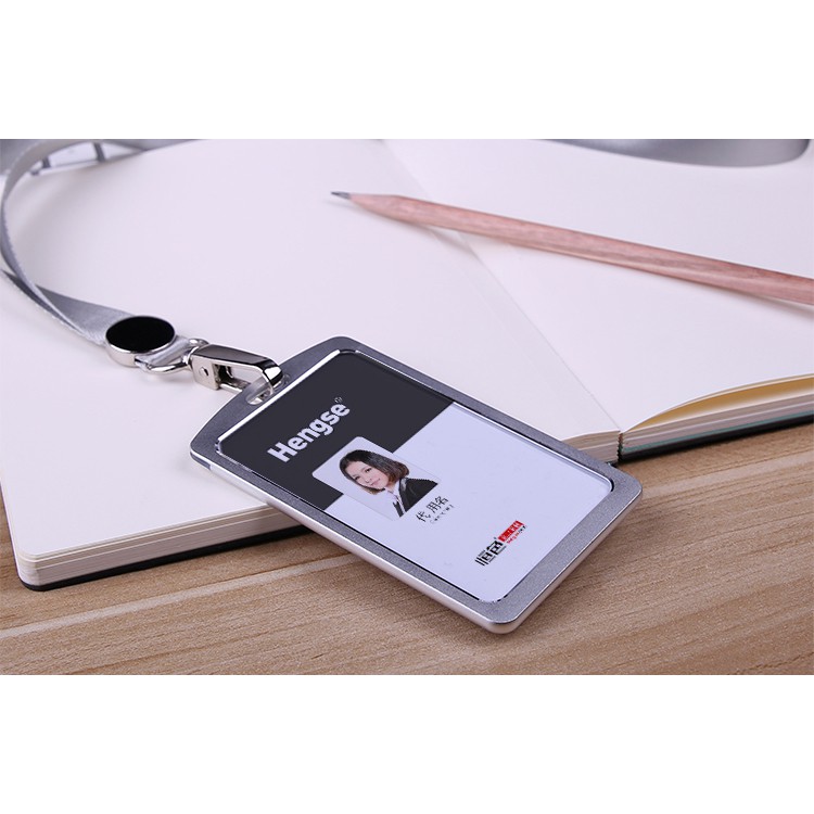 Dây Đeo Thẻ ID Bằng Hợp Kim Nhôm Thời Trang