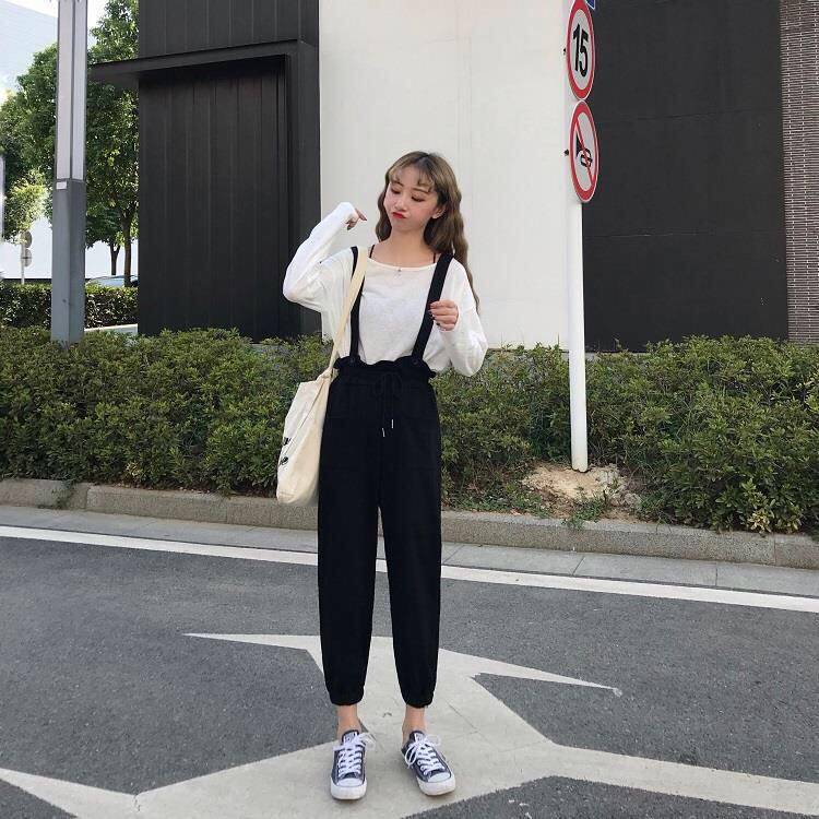 Quần Yếm Dáng Rộng Phong Cách Hàn Quốc Thời Trang Mùa Thu Cho Nữ | BigBuy360 - bigbuy360.vn