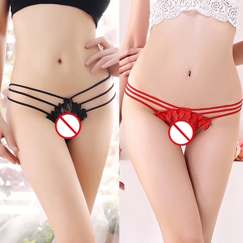 Quần Lót Ren Lưng Thấp Lọt Khe Quyến Rũ Thời Trang Cho Nữ