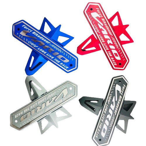 Bảng tên nhôm gắn mặt nạ xe Vario (Đủ màu)