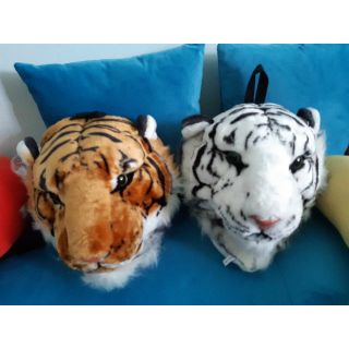 Balo Thời Trang hình Đầu Hổ lông thú Cao Cấp thích hợp cho đi phượt cũng có thể đựng Laptop Ipad sách vở hiệu quả