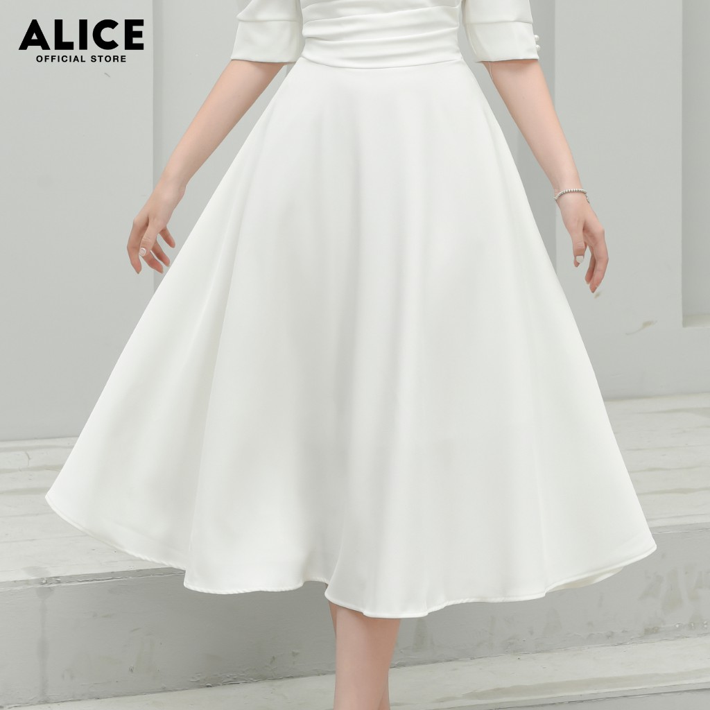 Váy Dự Tiệc Nữ Cổ Vuông ALICE Thiết Kế Dáng Dài Xòe Tay Lỡ Thắt Eo Cho Nữ Đi Chơi, Đi Dự Tiệc V677 | BigBuy360 - bigbuy360.vn