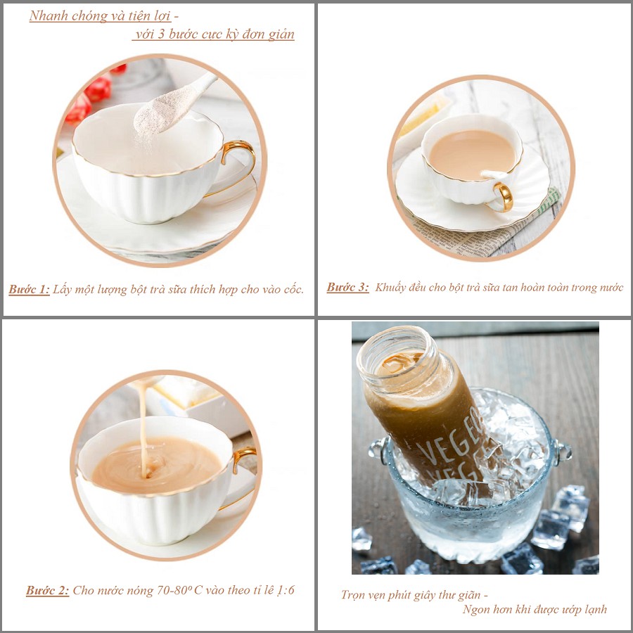 Trà sữa pha sẵn nổi tiếng BOSSLEND vị assam cổ điển chính hãng gói 1kg