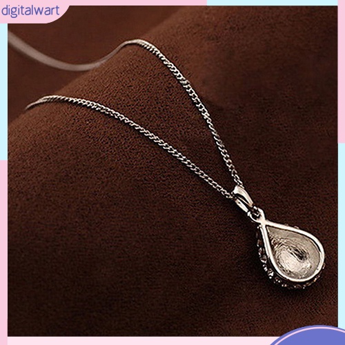 Dây chuyền dài đính đá hình giọt nước thiết kế thời trang