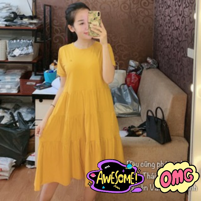 Đầm Bầu Dáng Babydoll Đẹp Xịn Sò (5 màu)