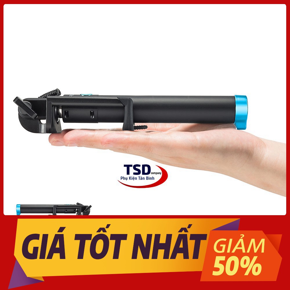 Gậy Chụp Hình Tự Sướng Xi Sắt Dáng Đẹp Dài 80 cm Chắc Chắn Kết Nối Jack 3.5mm