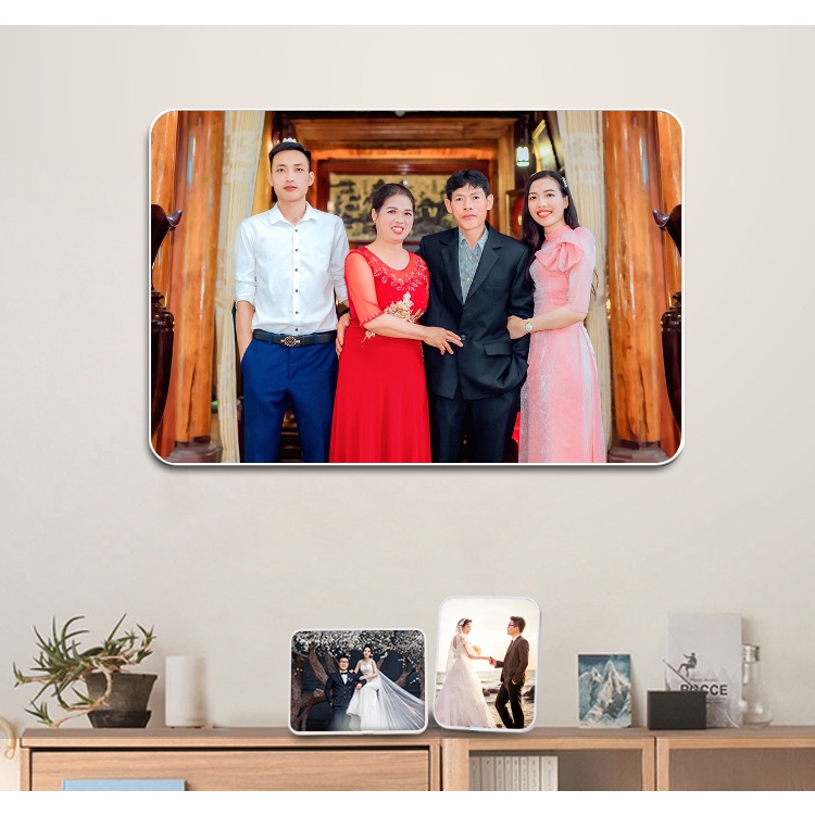 In ẢNh Khổ Lớn 76x120cm  Ảnh Tráng Gương Nẹp Viền   Ảnh Treo Tường Ảnh Cưới Ảnh Kỷ Hiếu Ảnh BaBy Ảnh Lưu Niệm