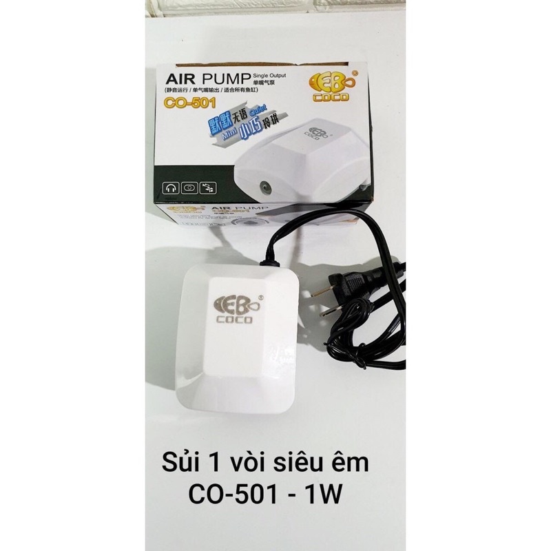 Máy sủi khí oxy COCO siêu êm 2 vòi và 4 vòi
