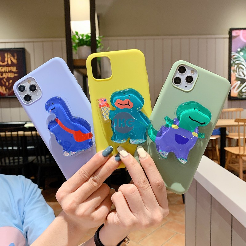 Ốp Lưng Mềm Hình Khủng Long 3d Cho Iphone 12 Mini 11 Pro Max Xr Xs X Max 6 7 8 Plus 5 5s