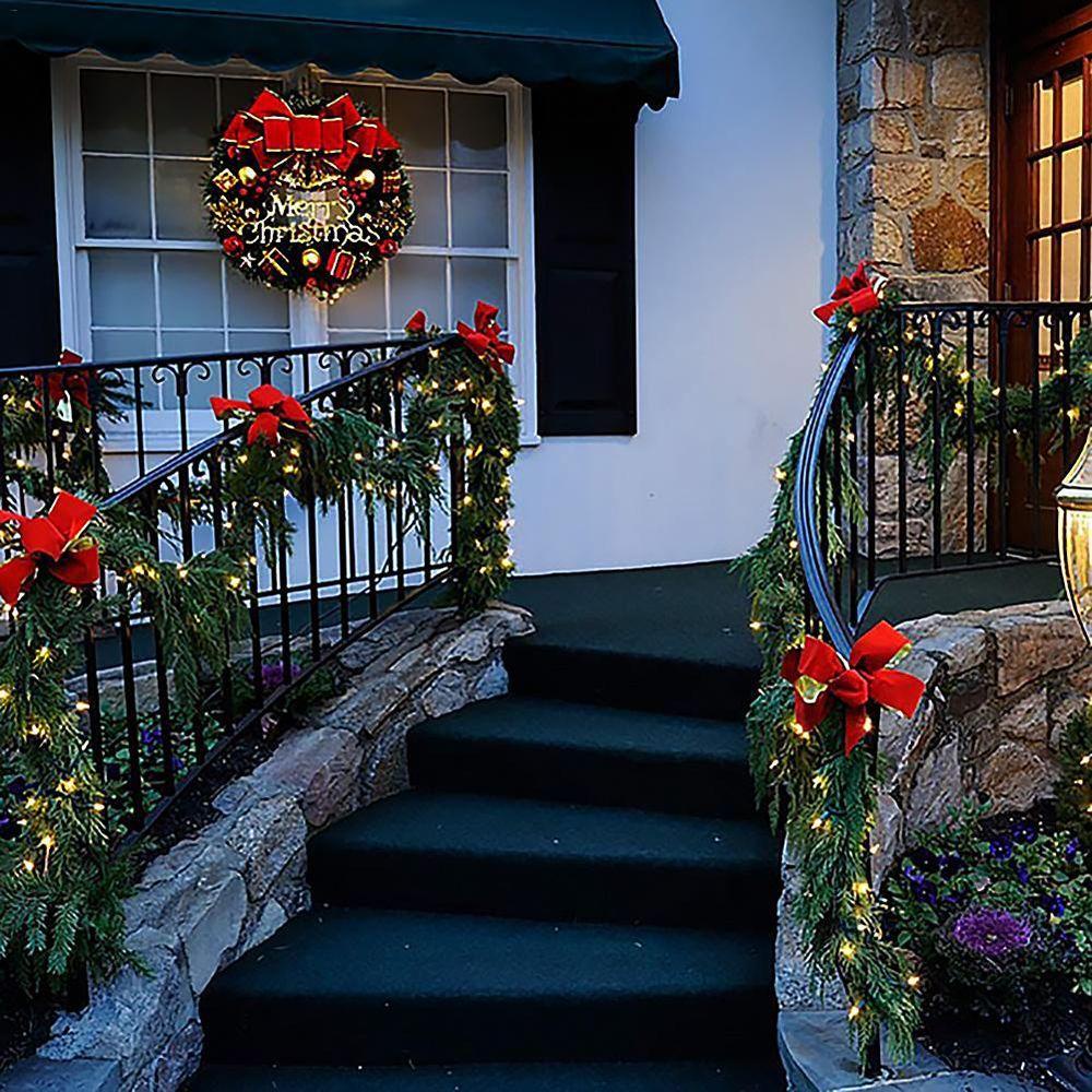 Vòng Hoa Giả Treo Cửa Trang Trí Giáng Sinh