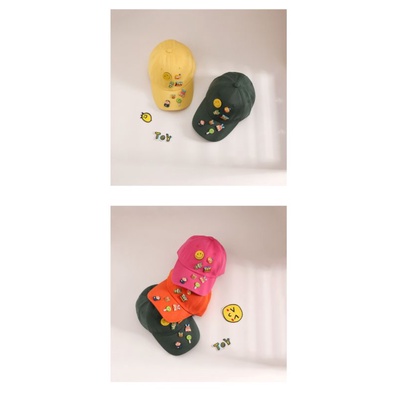 Mũ lưỡi trai gắn sticker ngộ nghĩnh cho bé