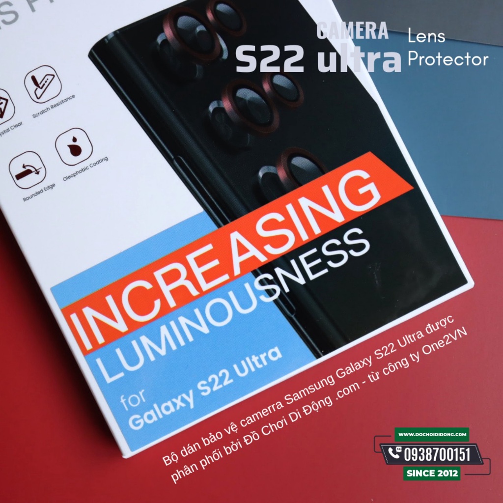 Miếng Dán Cường Lực Camera Samsung S22+ Ultra 5G / S23 Plus + Ultra 5G Zeelot
