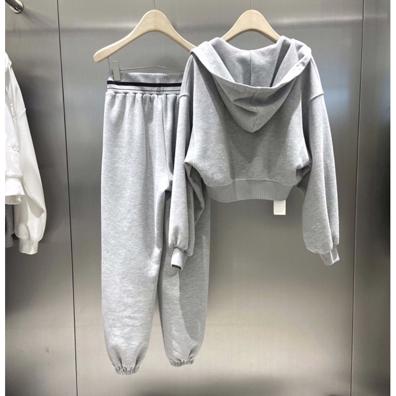 SỈ SET NỈ MŨ ÁO BA LỖ QUẦN DÀI 2 MÀU CHO NỮ Q1304