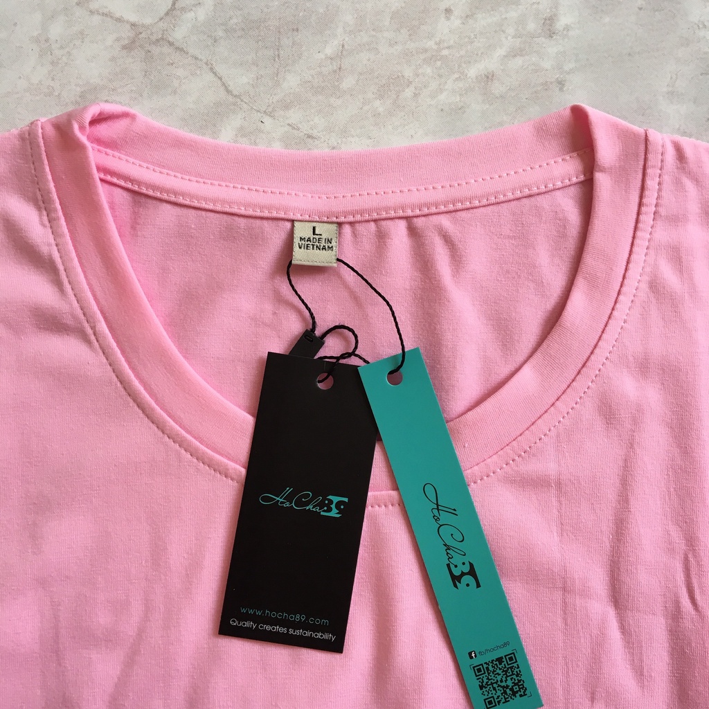 Áo thun Smile - W2T829 - HoCha89 Vải Cotton 4C may dây cổ hàng CAO CẤP