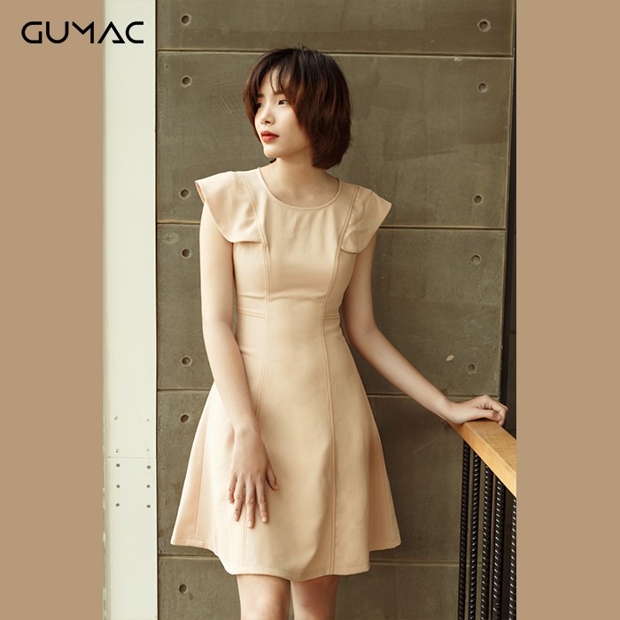 Đầm tay đắp dằn chỉ GUMAC DA9122_BE | BigBuy360 - bigbuy360.vn