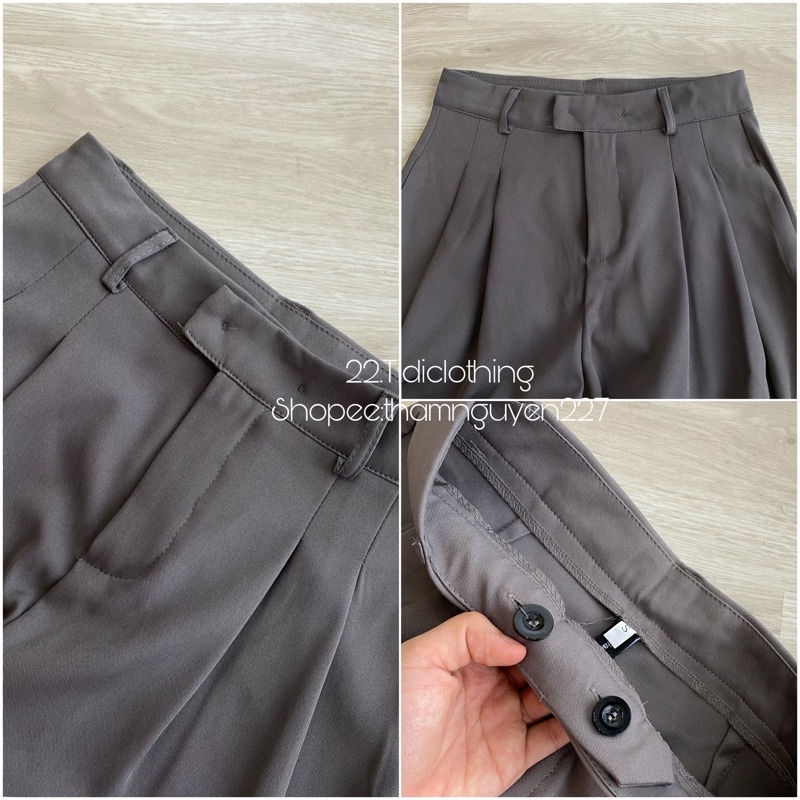 Quần ống suông chất đẹp có bigsize nhiều mẫu ulzzang / quần ống rộng cạp cao form dài culottes xếp ly