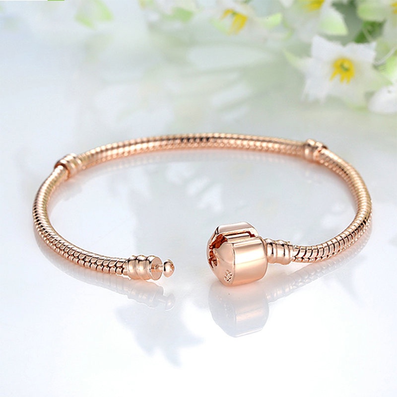 Vòng đeo tay BAMOER da rắn mềm thời trang DIY